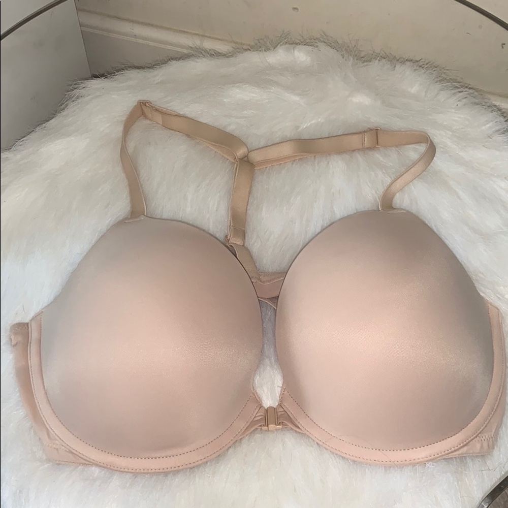 Nude beige pink push-up 34D tback bra